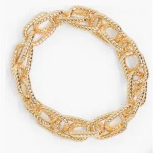 🛍️NWOT Natasha Chain Link Gold Tone Bracelet